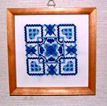 Blue Tile 12 Stitched by Akiko