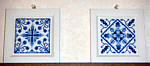 Blue Tiles Stitched by Chipさん