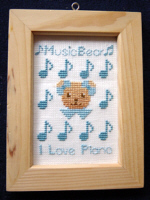 Music Bear Stitched by ͂ꂱ