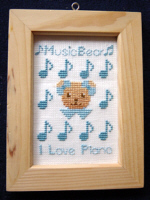Music Bear Stitched by はれこさん