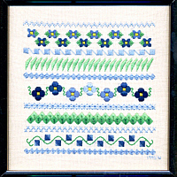 Blue Flowers-Finished